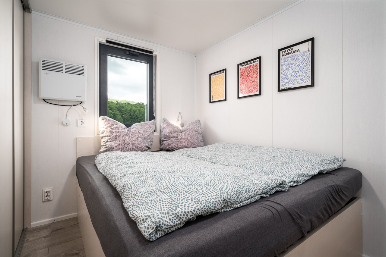 Große Schlafkoje mit Doppelbett